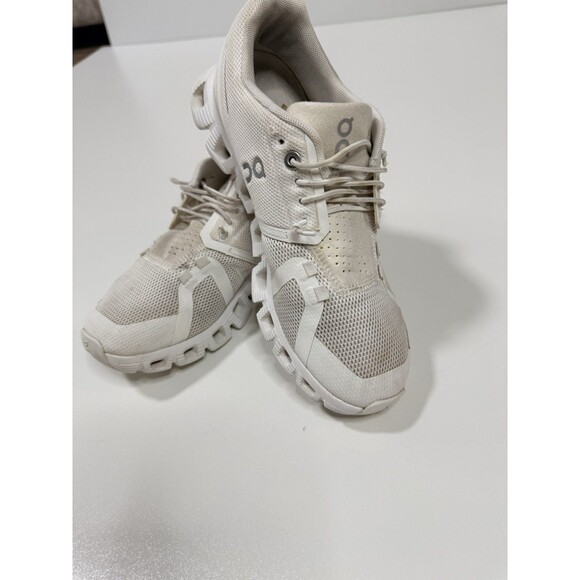 On Running Shoes - On Cloud 6 Shoes Womens Size 7 Sand /white  CloudTec Running Sneakers Athletic